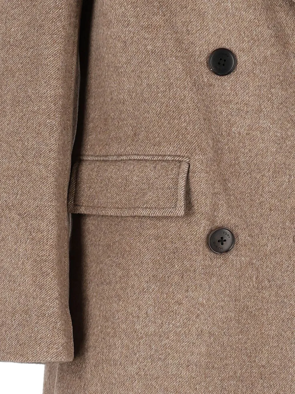 Tory Burch double breasted wool coat Beige