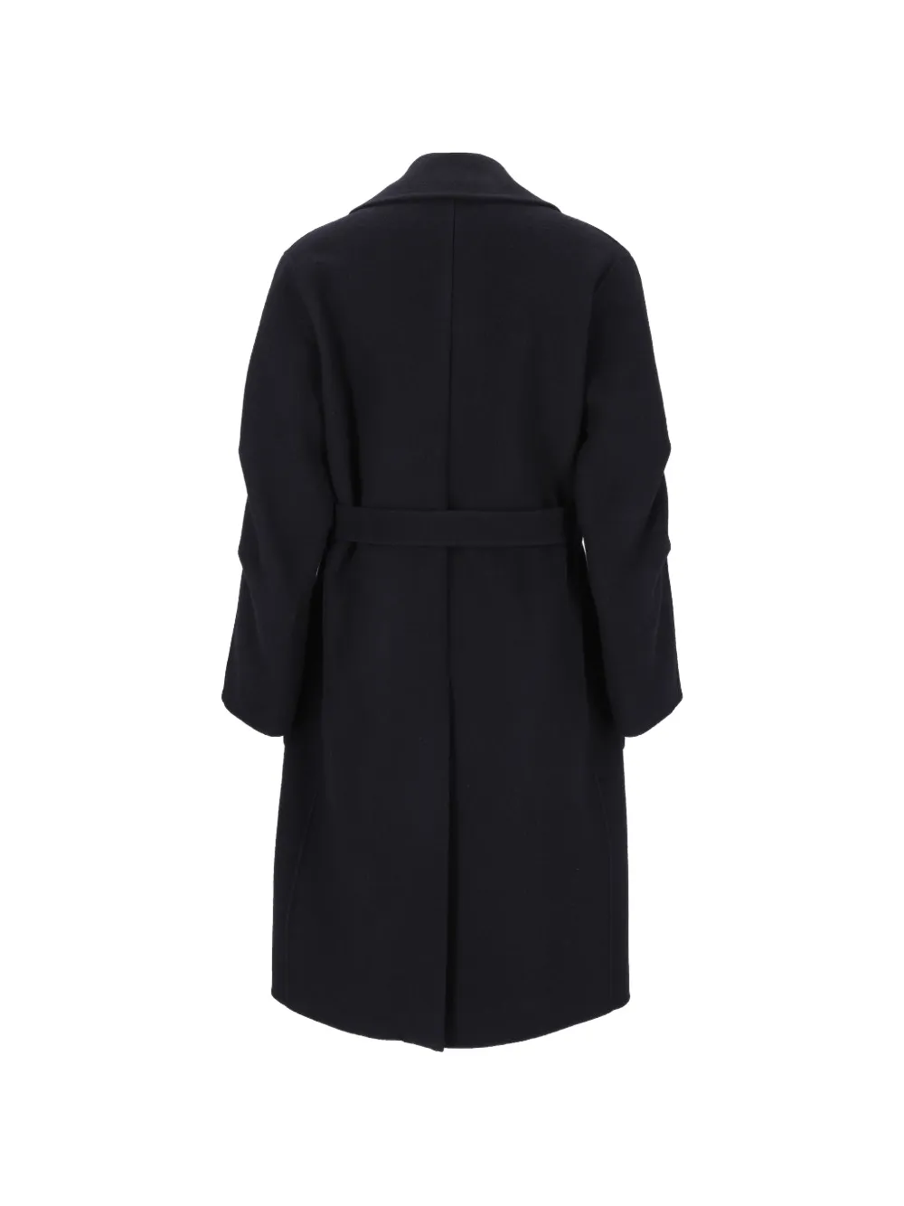 Emporio Armani double-breasted boiled wool coat hong kong capsule collection Blauw