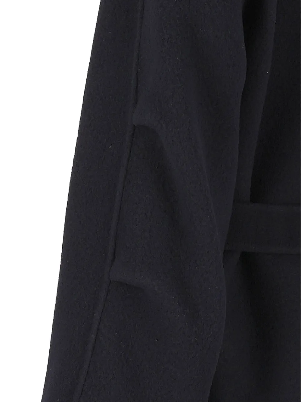 Emporio Armani double-breasted boiled wool coat hong kong capsule collection Blauw
