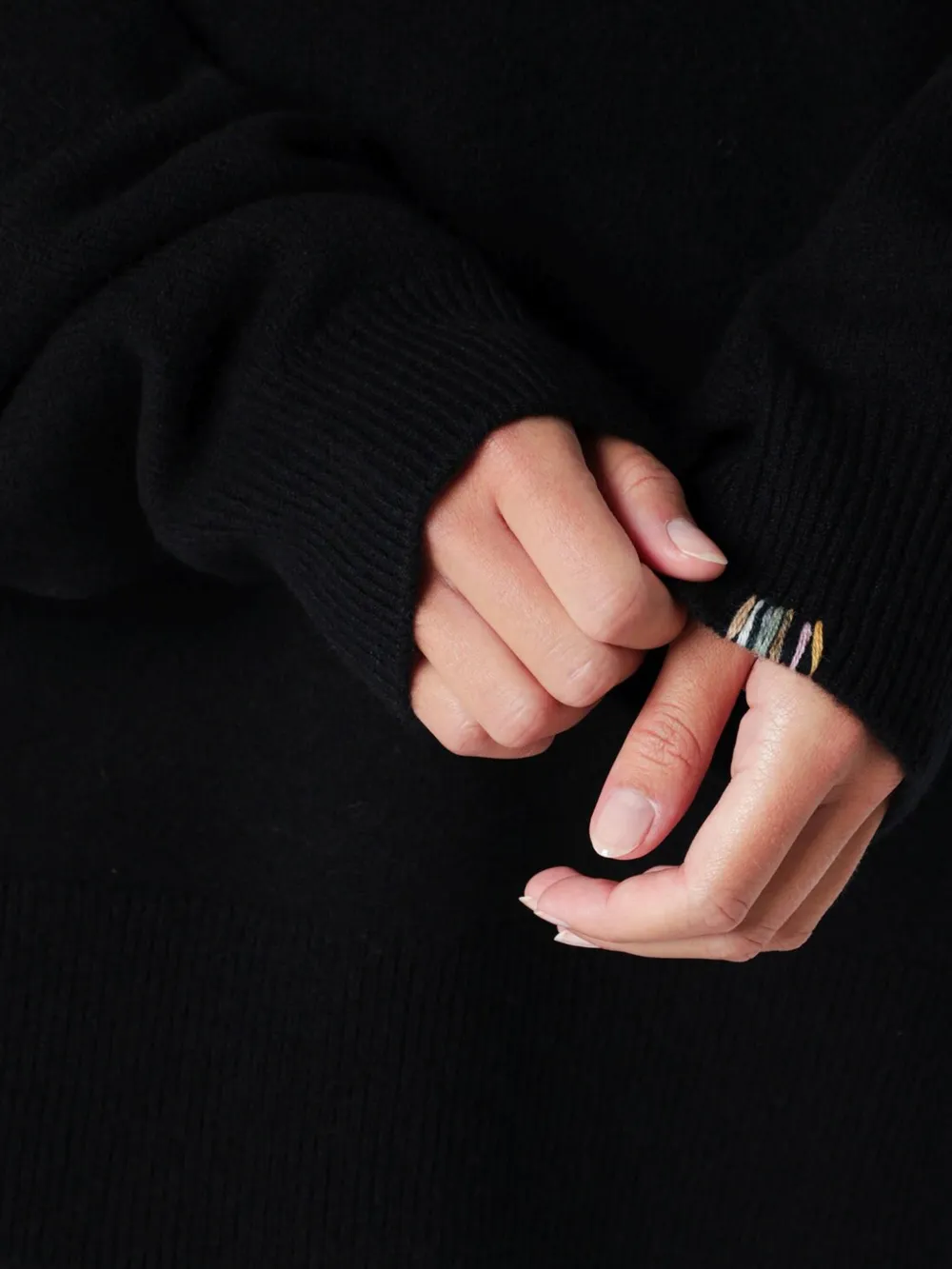 extreme cashmere oversized crew-neck sweater Zwart