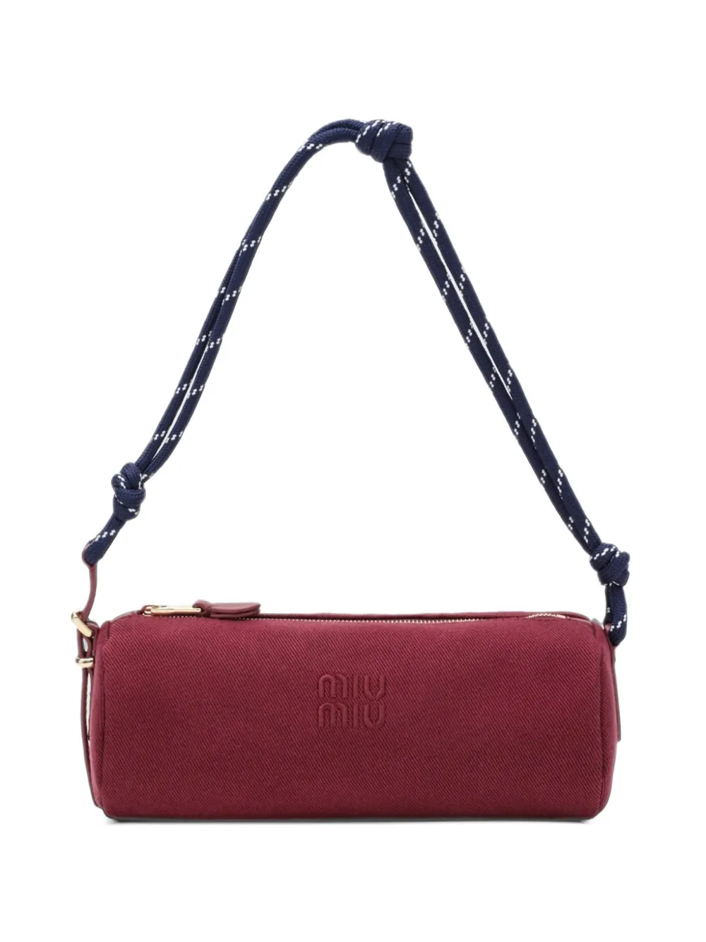 Miu Miu cylindrical gabardine shoulder bag - Rosso