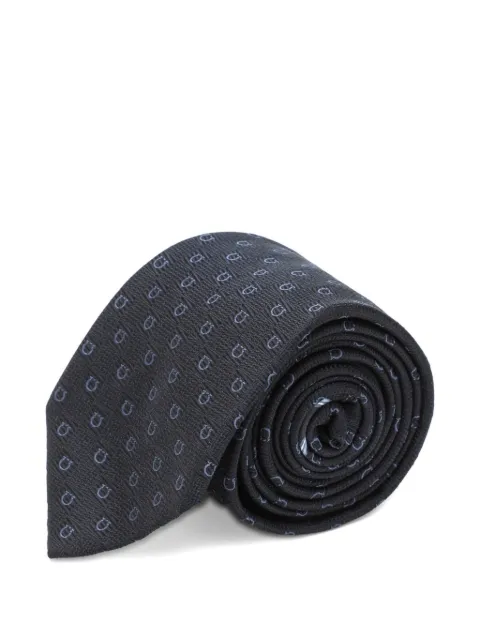 Ferragamo Gancini silk jacquard tie
