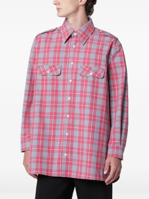 Namacheko tartan-check oversized shirt
