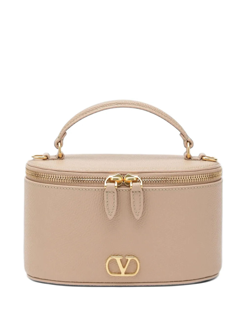 Valentino Garavani VLogo Signature leather vanity bag - Rosa