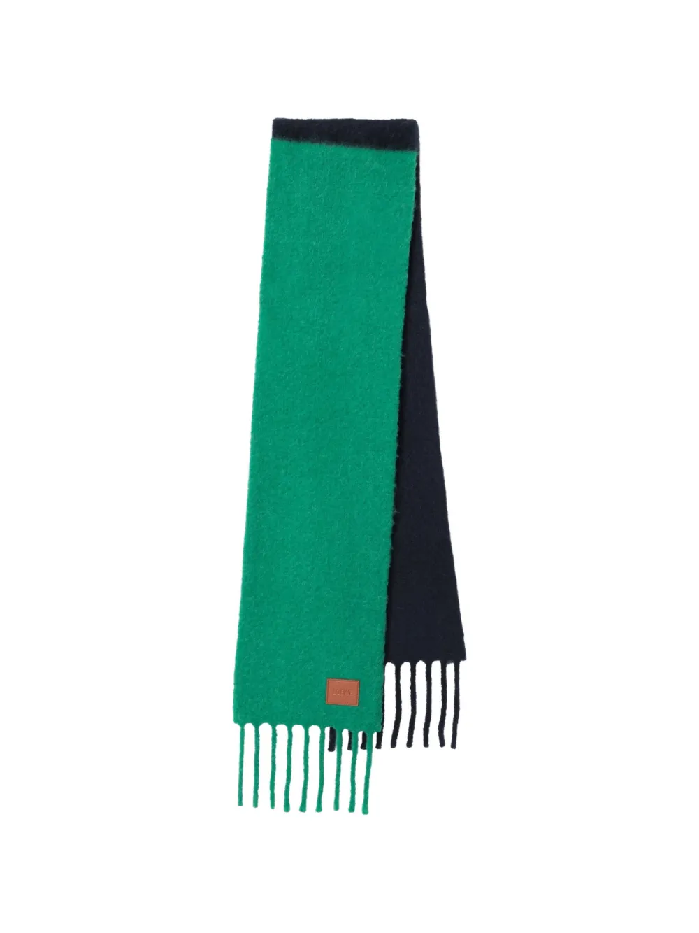 LOEWE scarf in alpaca and wool | Green | Image 1