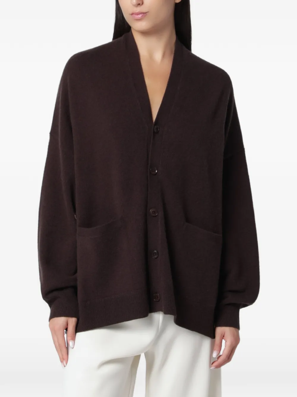 extreme cashmere Tokio cardigan - Marrone