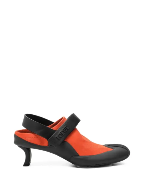 LOEWE Dive slingback in stretch suede