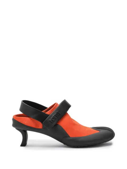 LOEWE Dive slingback in stretch suede