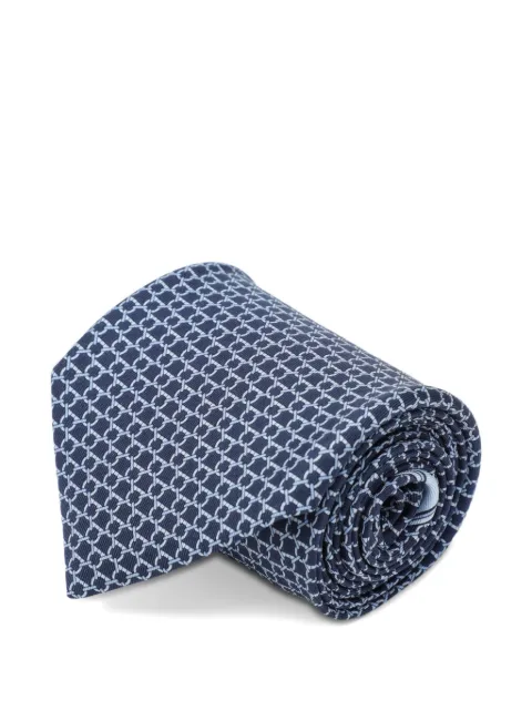 Ferragamo Gancini jacquard tie