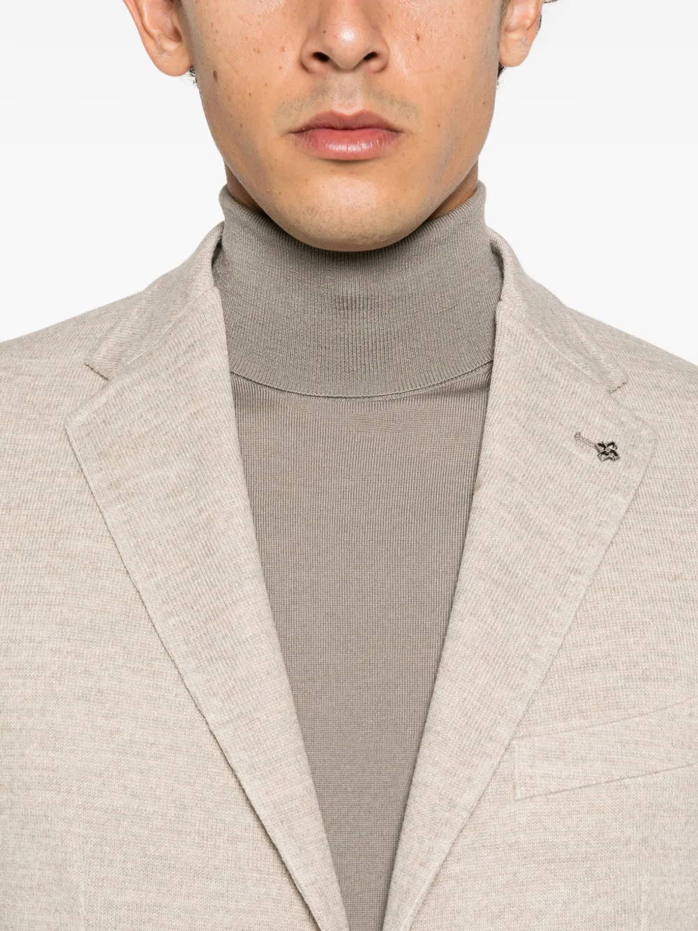 Tagliatore single-breasted blazer Beige
