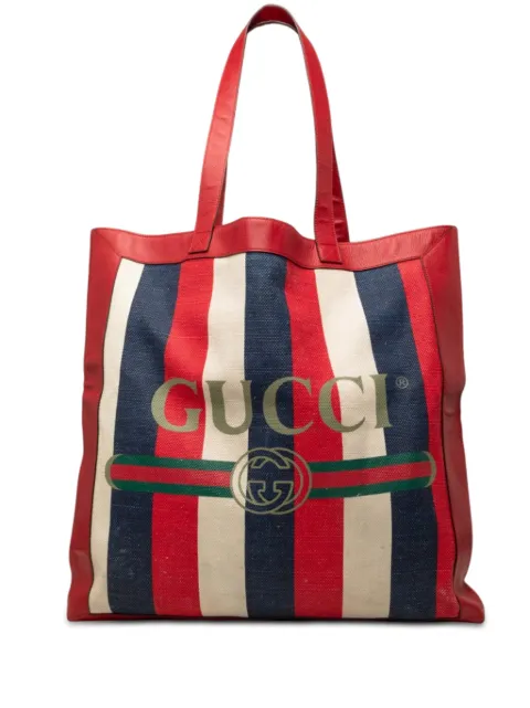 Gucci Pre-Owned 2000-2015 Canvas Baiadera Striped tote bag