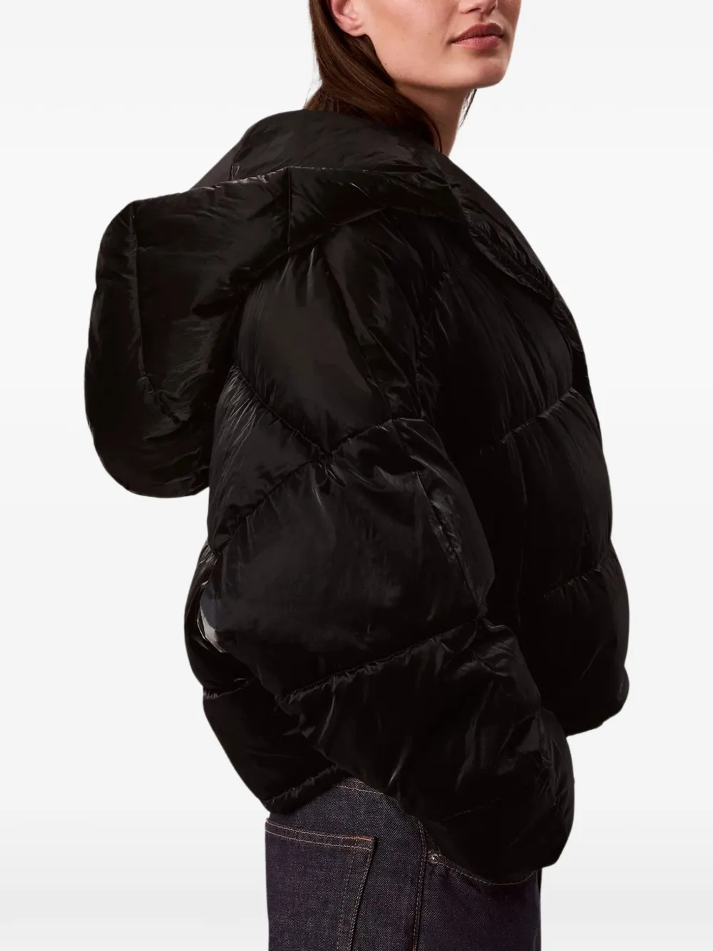 Calvin Klein Donsjack met capuchon Zwart