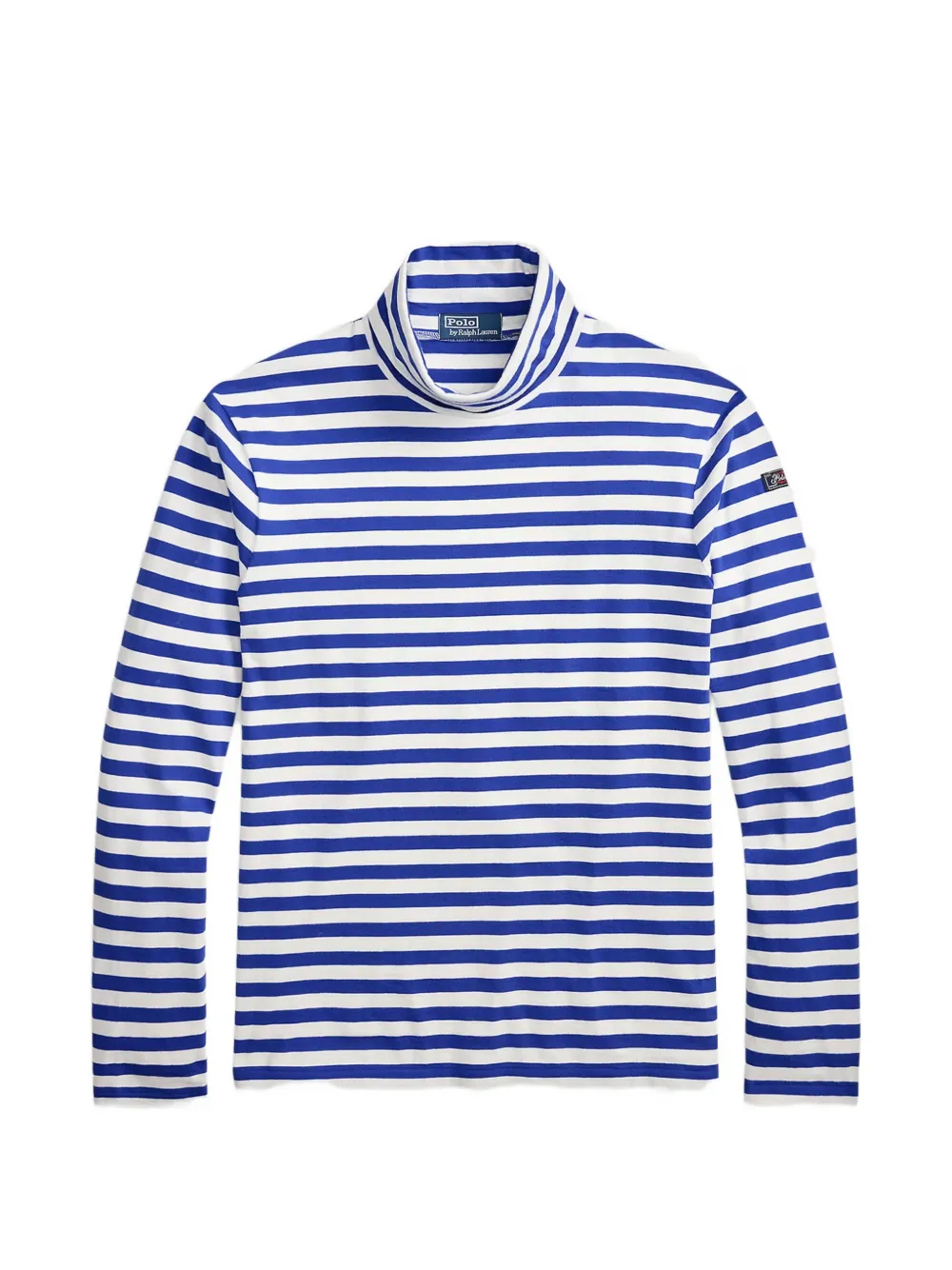 Polo Ralph Lauren Classic Fit striped rollneck pullover Blauw