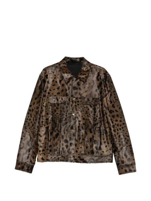 Salvatore Santoro leopard-print shearling jacket