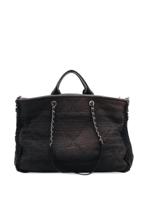 CHANEL Pre-Owned 2020 Large Canvas Double Face Shopping Tote satchel