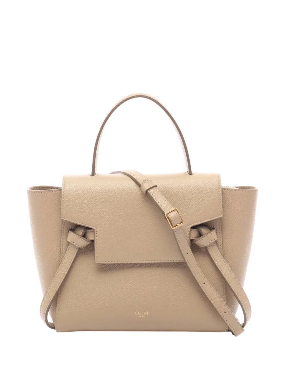 Celine Pre-Owned 2010-2026 Nano Grained Calfskin belt bag - Nude