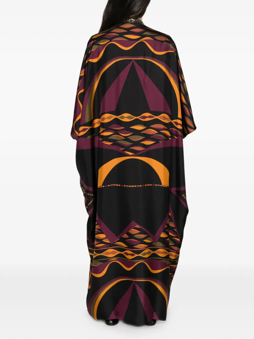 PUCCI embellished kaftan maxi dress Zwart