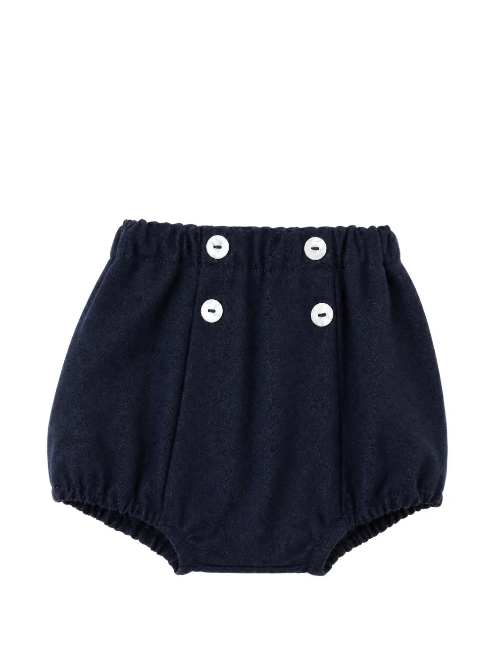 Mariella Ferrari button-decorated bloomer shorts Blauw