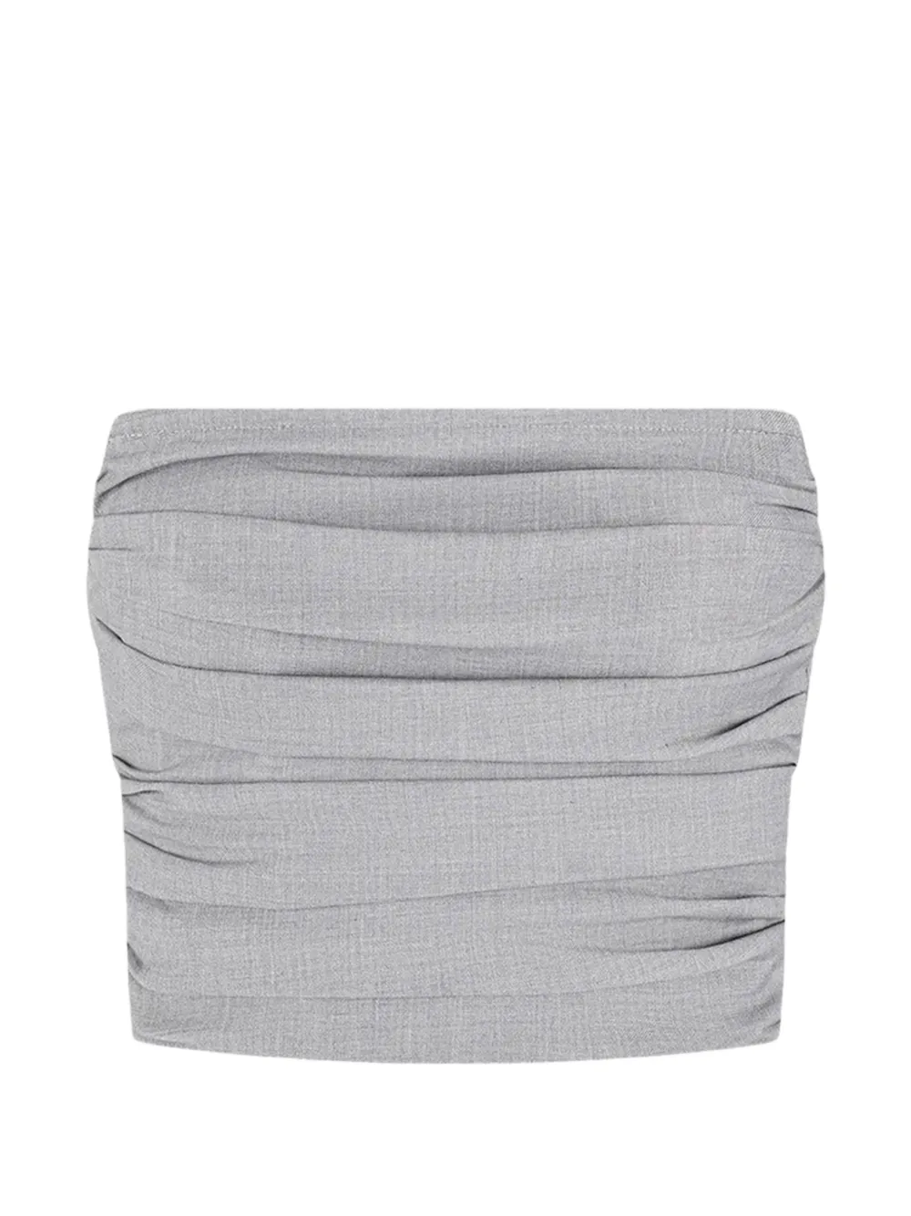 Manière De Voir pleated bandeau tailored corset top Grijs