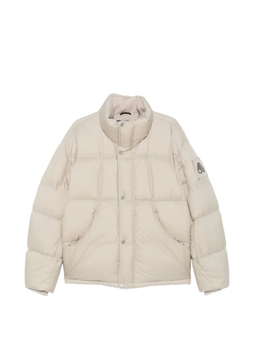 Moose Knuckles Everest quilted logo-patch puffer jacket - Grigio