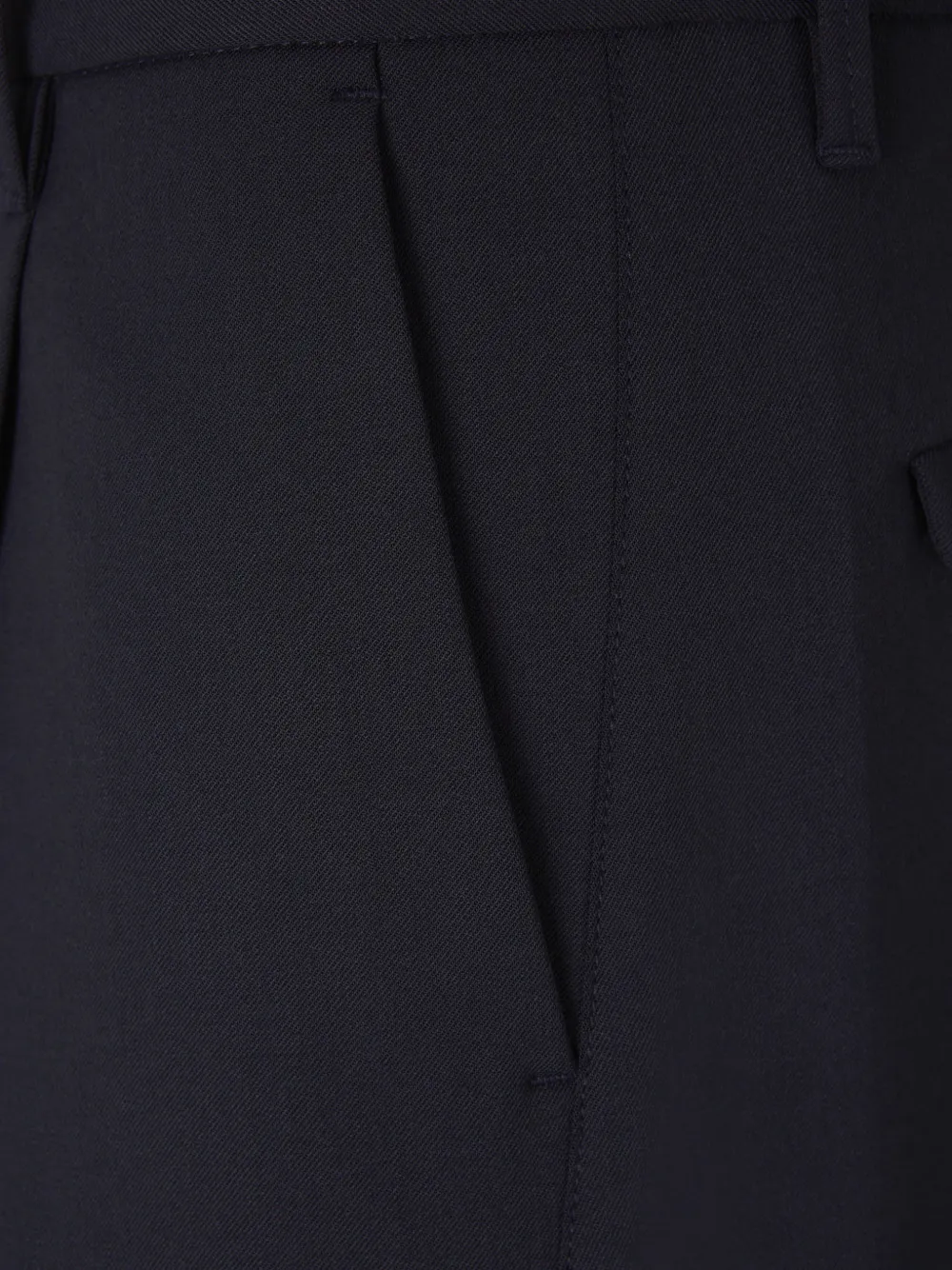 Nine In The Morning pleated cropped trousers Blauw