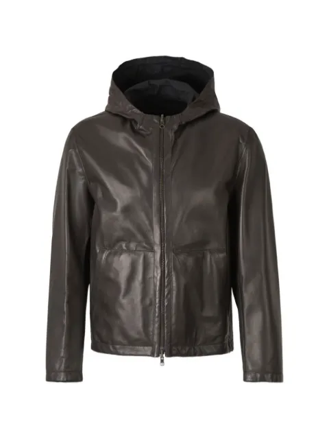 Salvatore Santoro hooded leather jacket