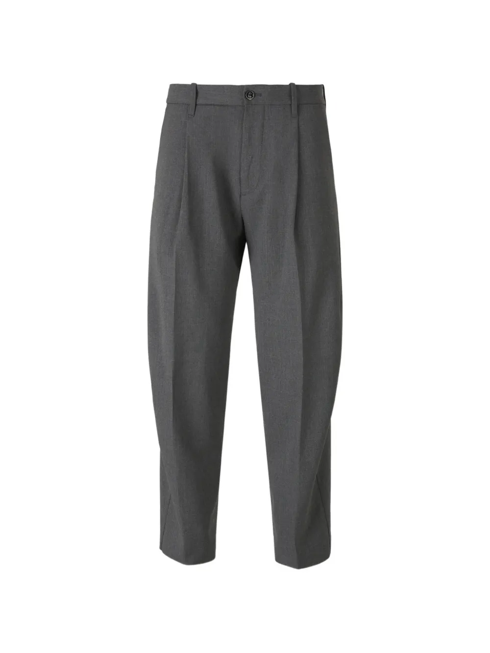 Nine In The Morning pleated-detail cropped trousers - Grau