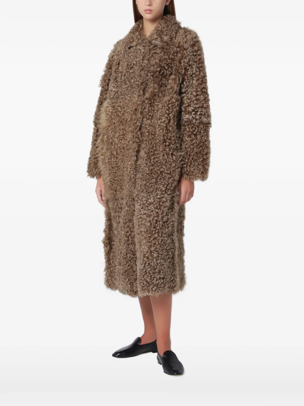 Arma Cristina shearling coat - Verde