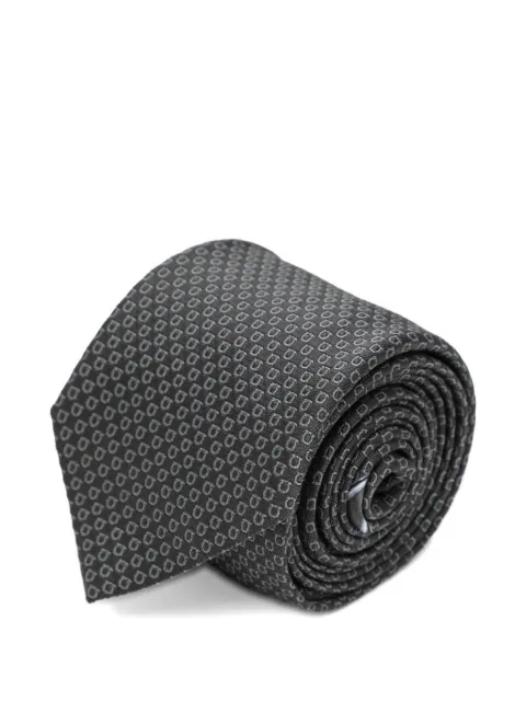 Ferragamo Gancini jacquard tie