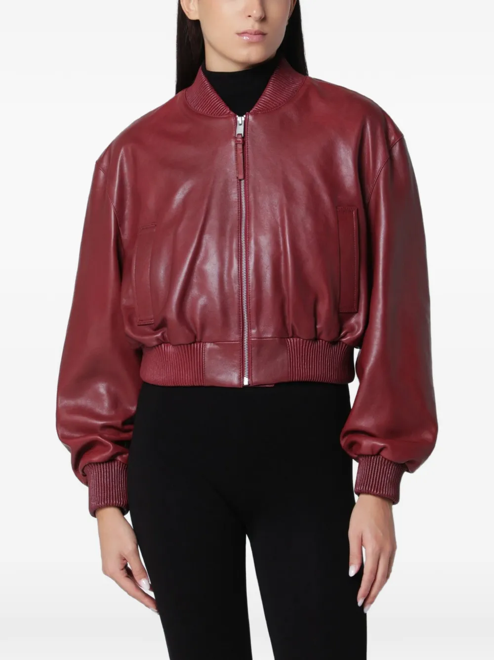Arma Hannah leather jacket - Rot