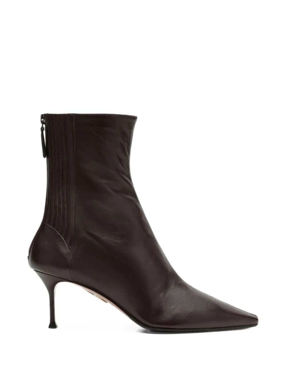 Aquazzura pointed-toe ankle boots - Braun