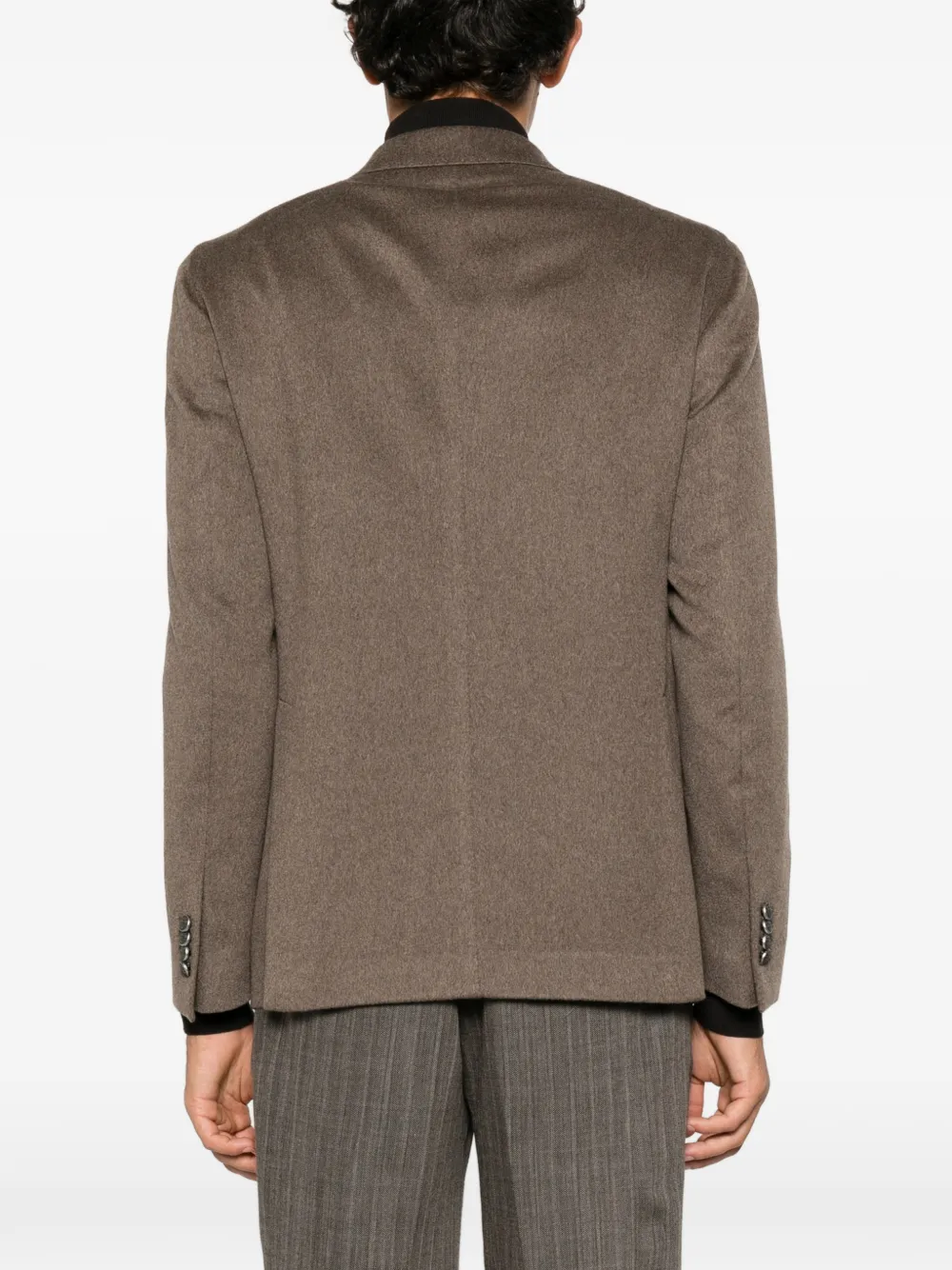 Tagliatore double-breasted peak-lapels blazer Bruin