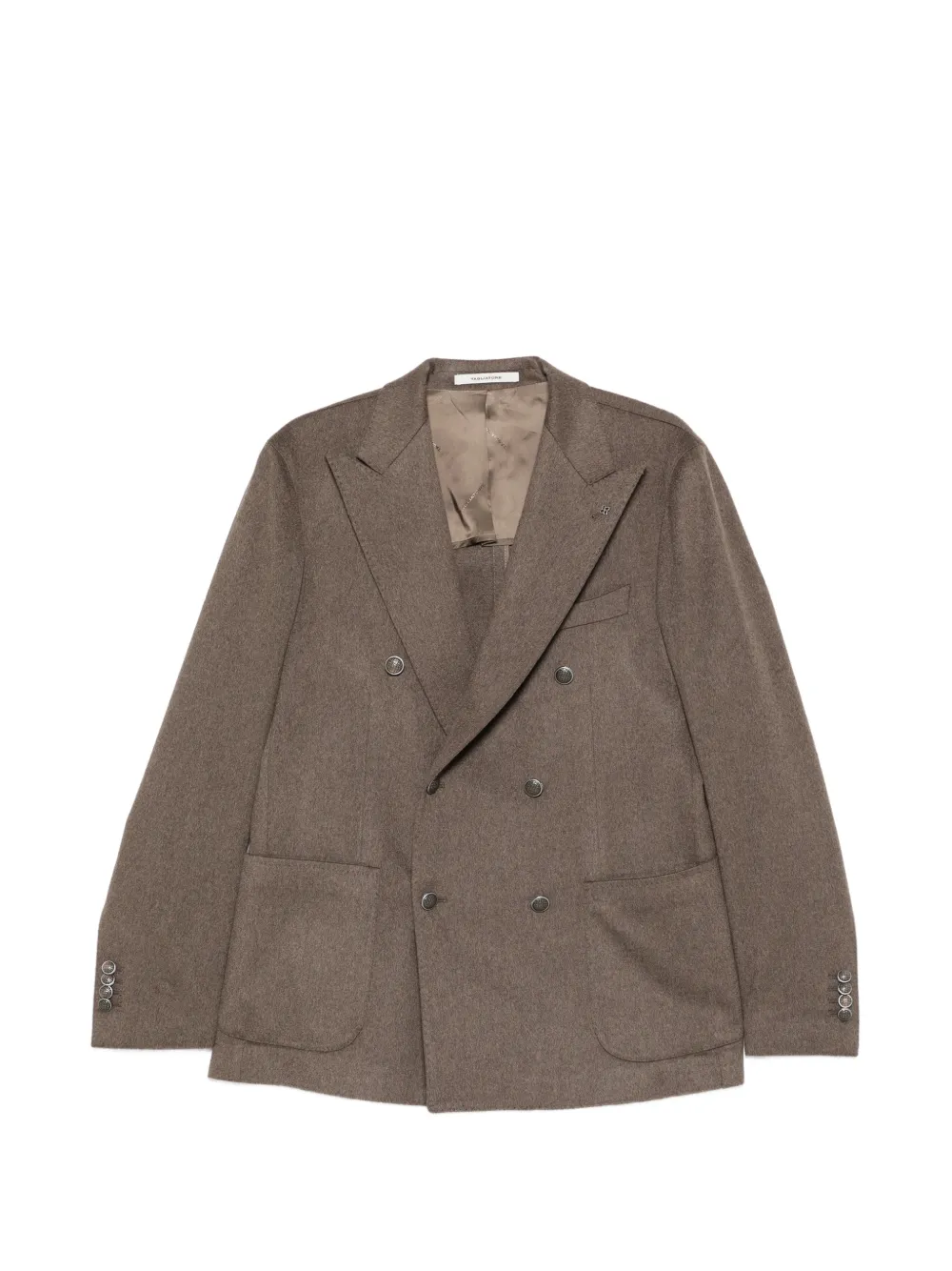 Tagliatore double-breasted peak-lapels blazer Bruin