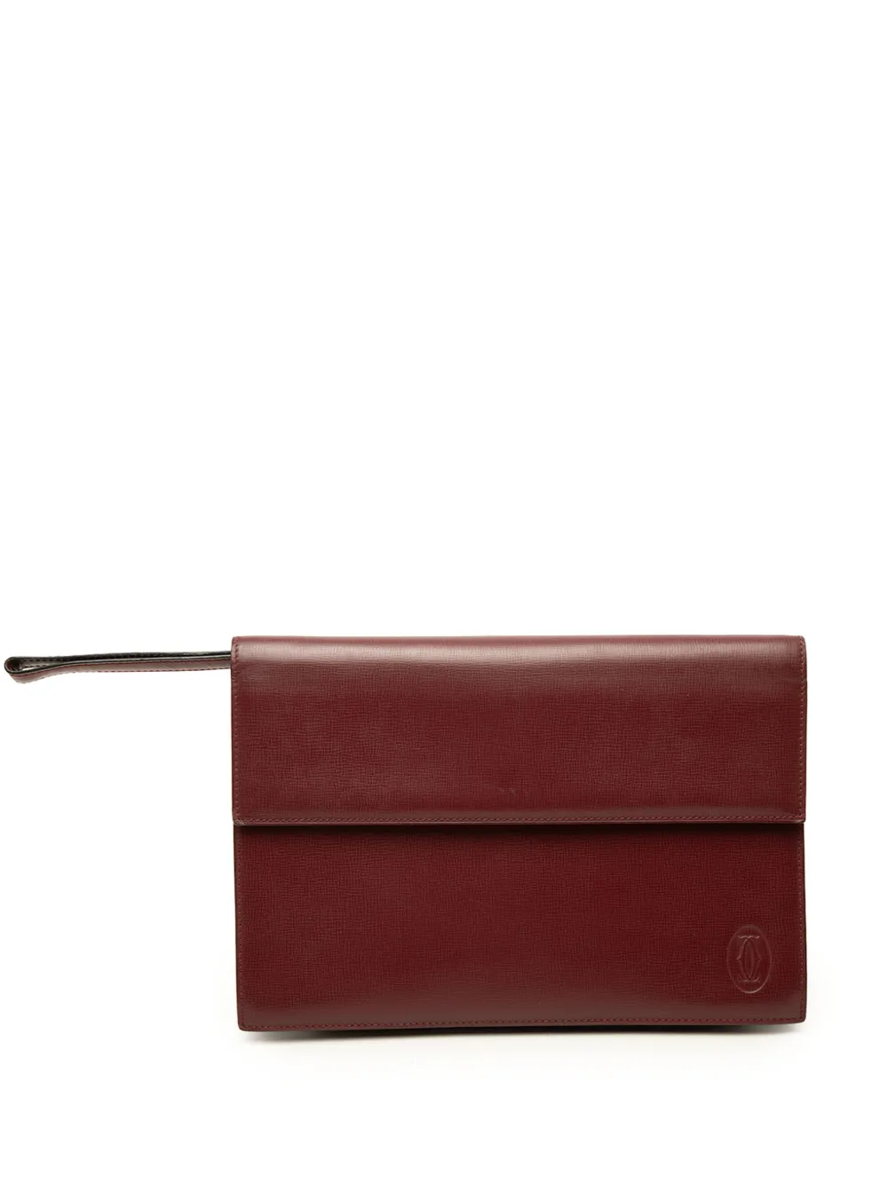 Cartier pochette Must De Cartier Flap en cuir de veau grainé (XXe siècle) - Rouge Cartier pochette Must De Cartier Flap en cuir de veau grainé (XXe siècle) - Rouge