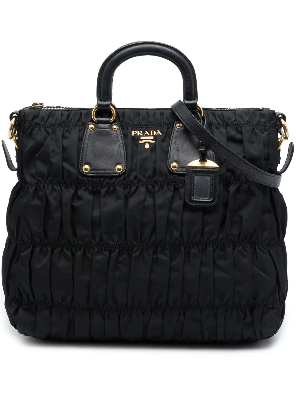 Prada Pre-Owned 2000-2013 Tessuto Gaufre satchel - Black