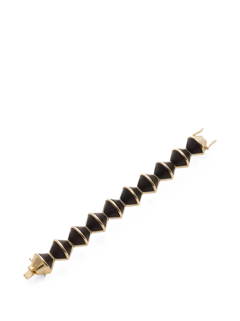 Eddie Borgo Inlaid Honeycomb ebony bracelet - Oro