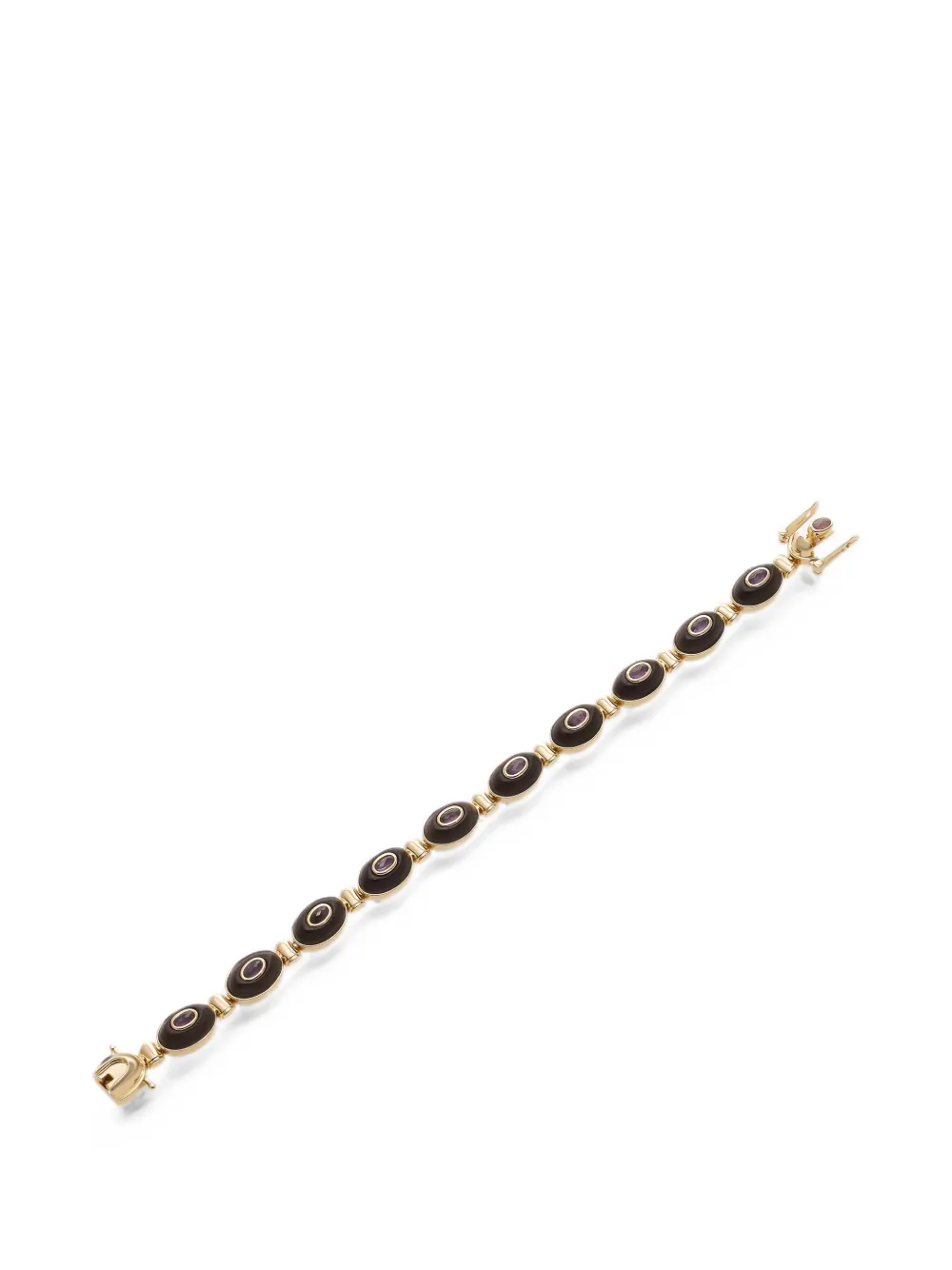Eddie Borgo Callie ebony amethyst bracelet - Oro