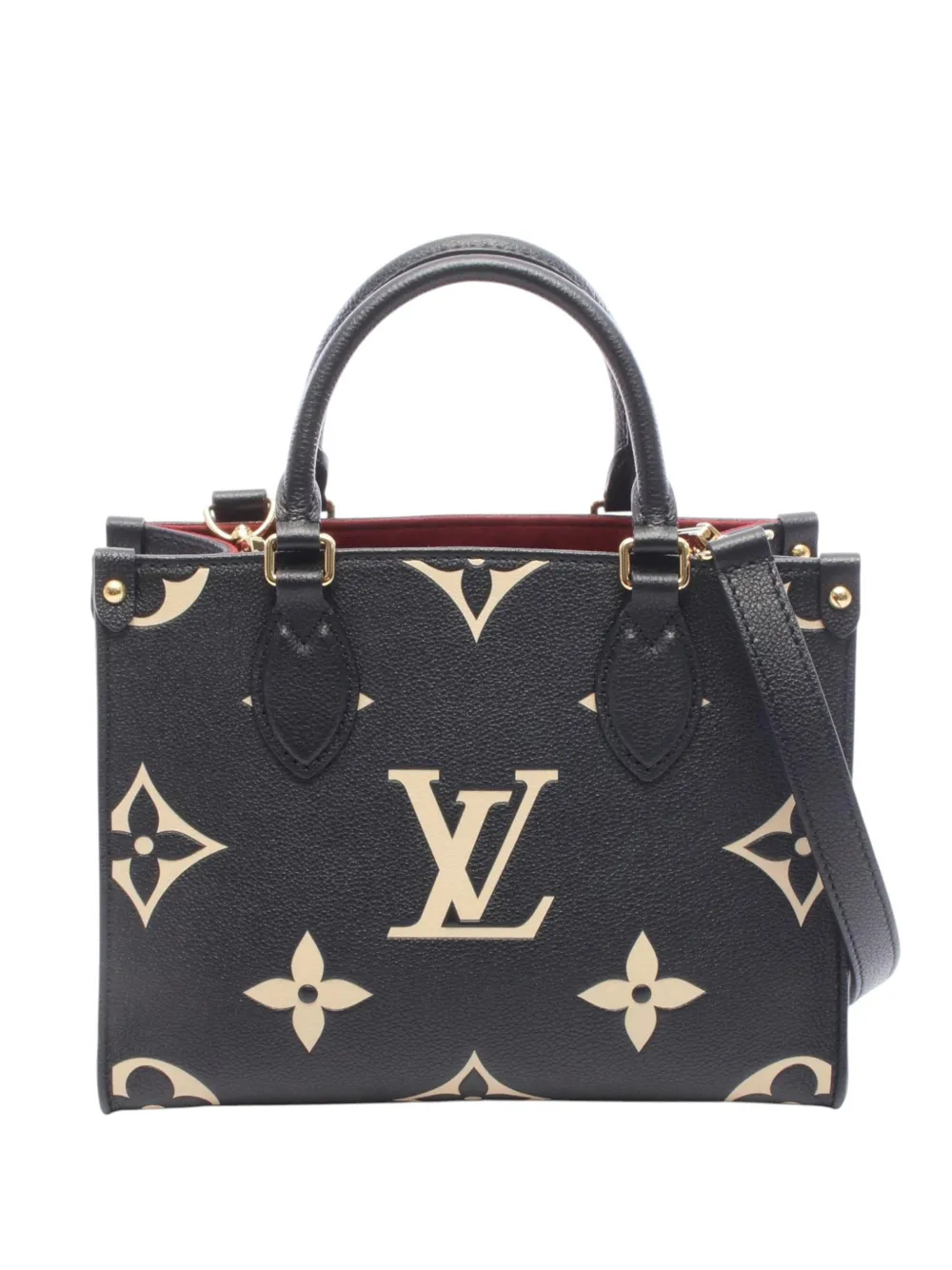 Louis Vuitton Pre-Owned 2021-2026 Bicolor Monogram Empreinte Giant Onthego PM satchel - Schwarz