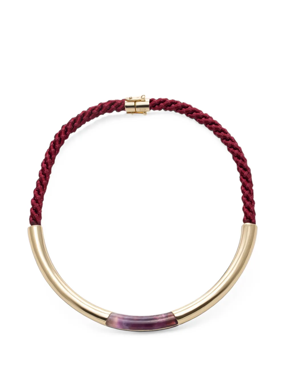 Eddie Borgo Roebling amethyst-inlay necklace - Oro