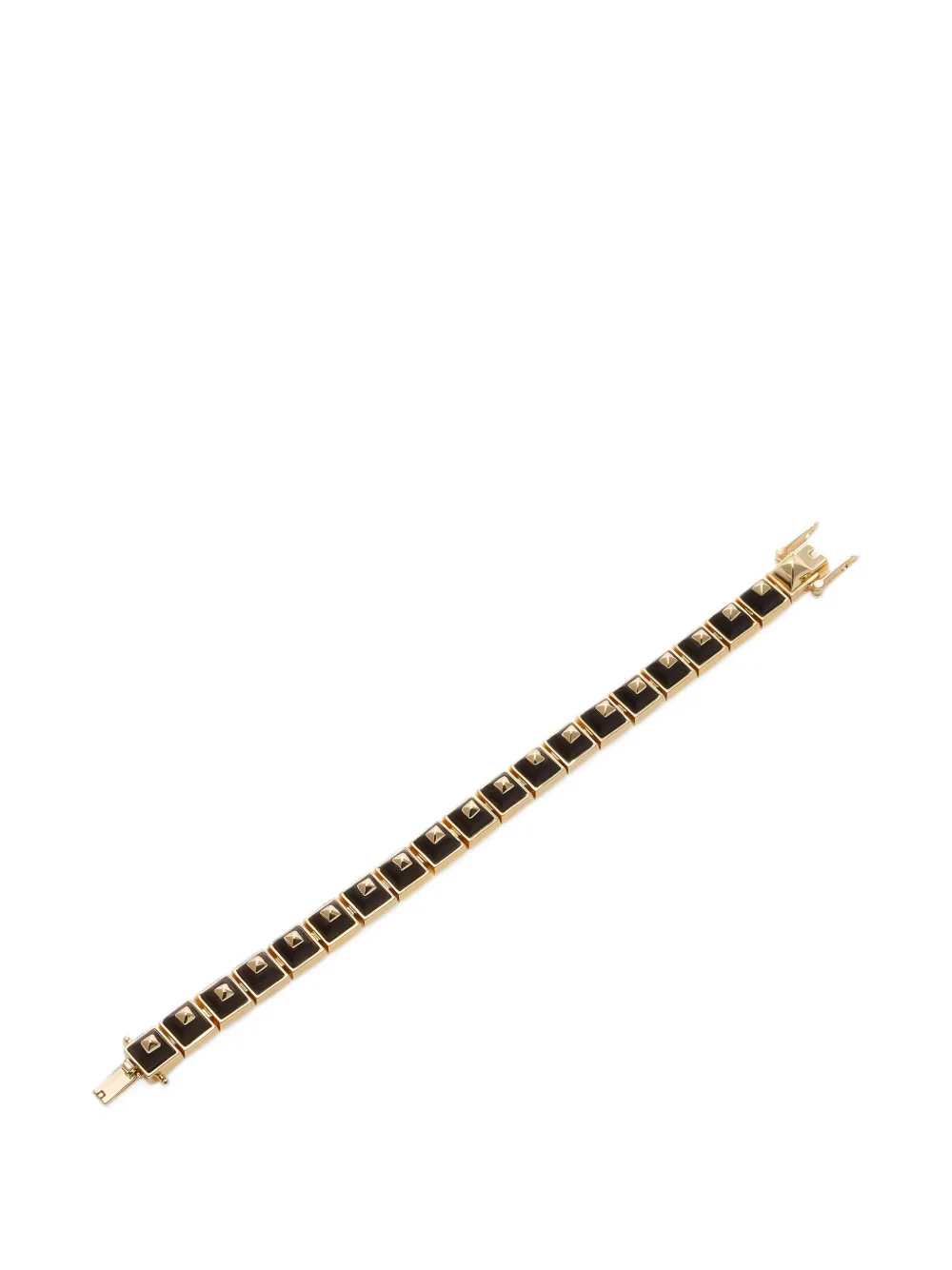 Eddie Borgo Sugarloaf Pyramid ebony bracelet - Oro