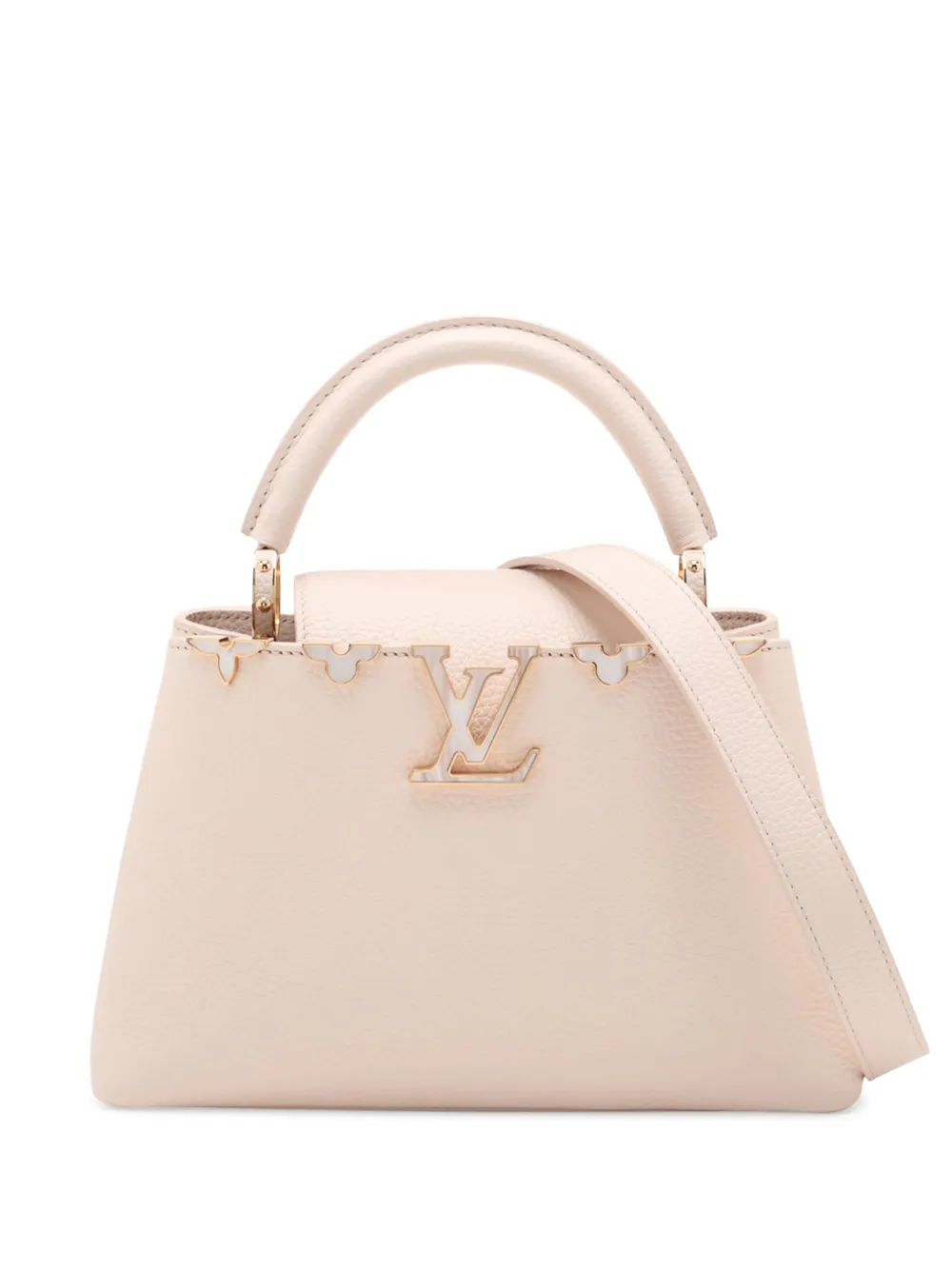Louis Vuitton Pre-Owned 2021-2026 Taurillon Flowers Capucines BB satchel - Bianco