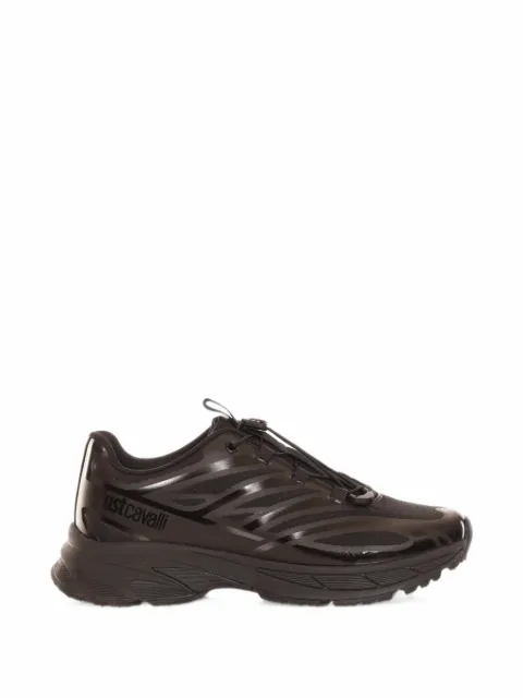 Just Cavalli logo-print panelled sneakers