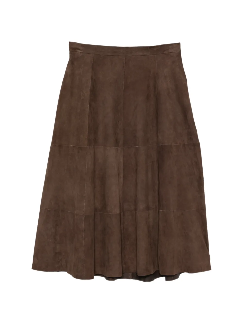 Antonelli panelled suede maxi skirt Bruin