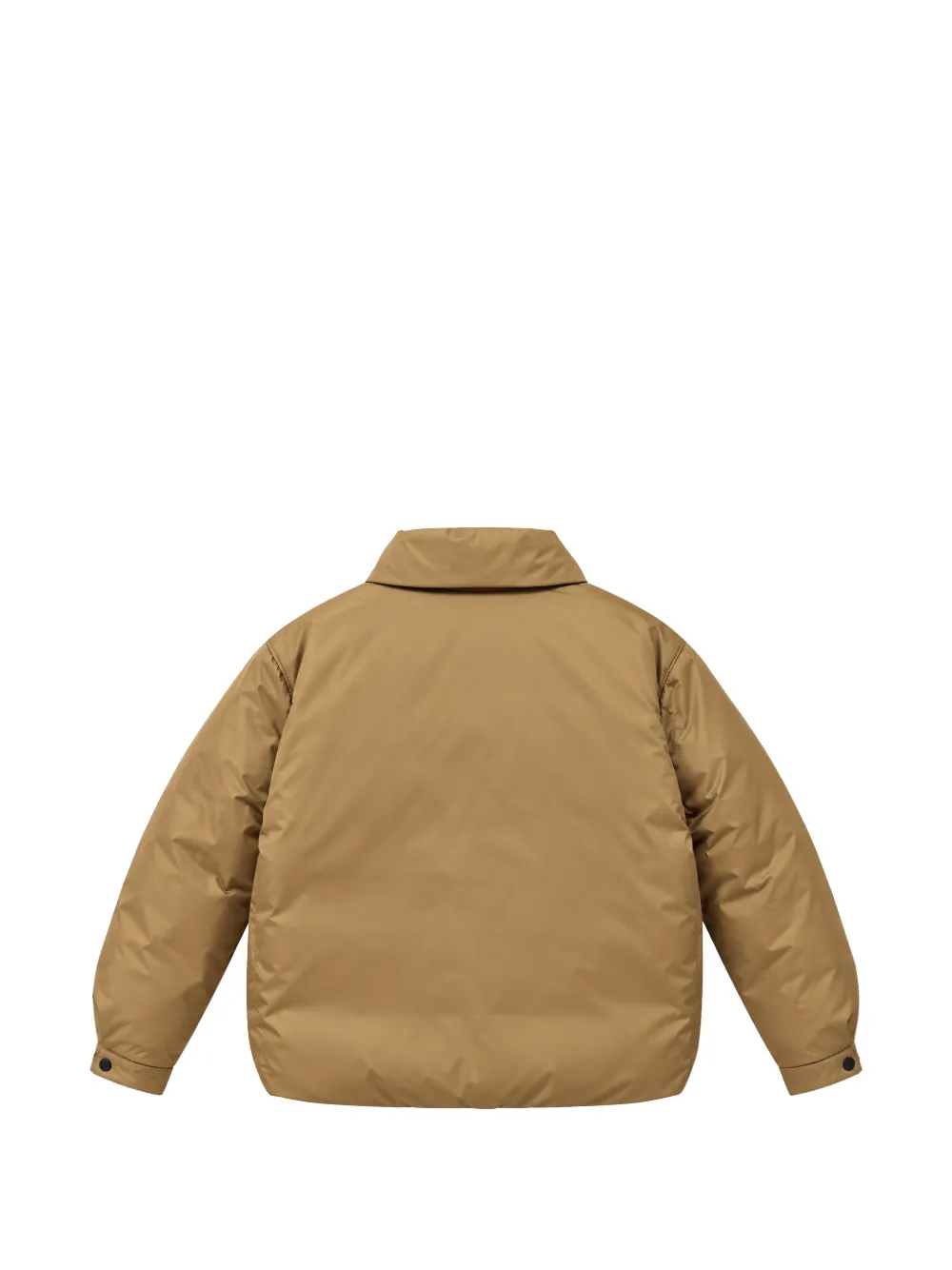 Aspesi Kids logo-patch puffer jacket Beige