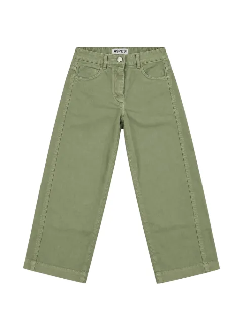 Aspesi Kids straight-leg logo-tag jeans