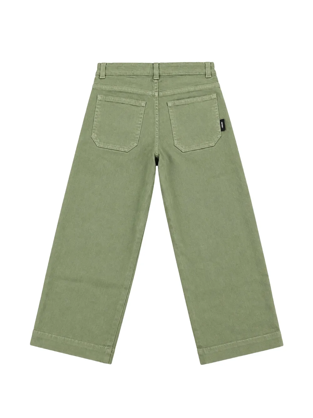 Aspesi Kids straight-leg logo-tag jeans Groen