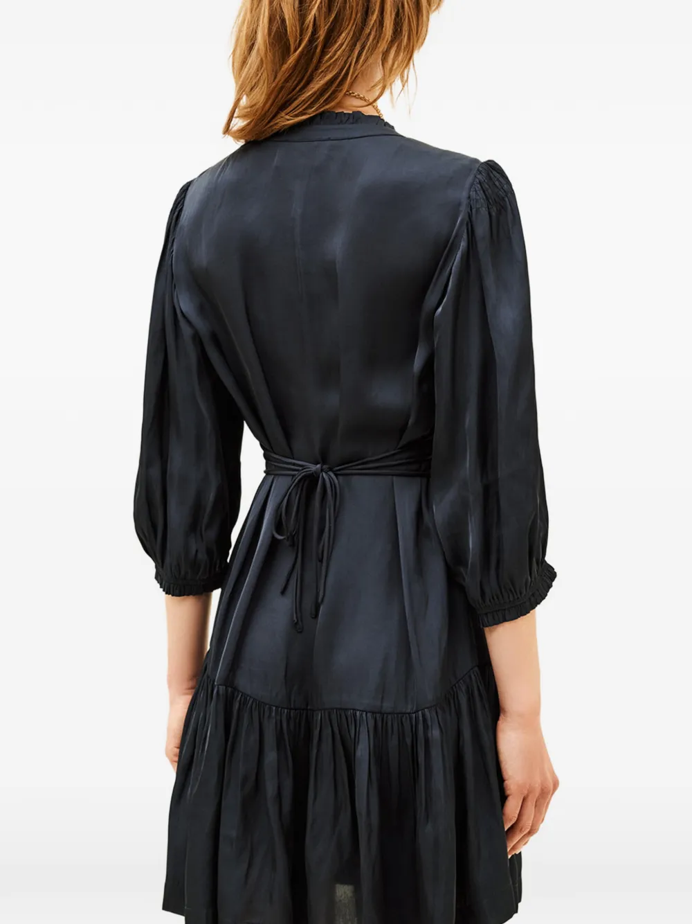 Ba&Sh Cyrilia long-sleeve mini dress Blauw