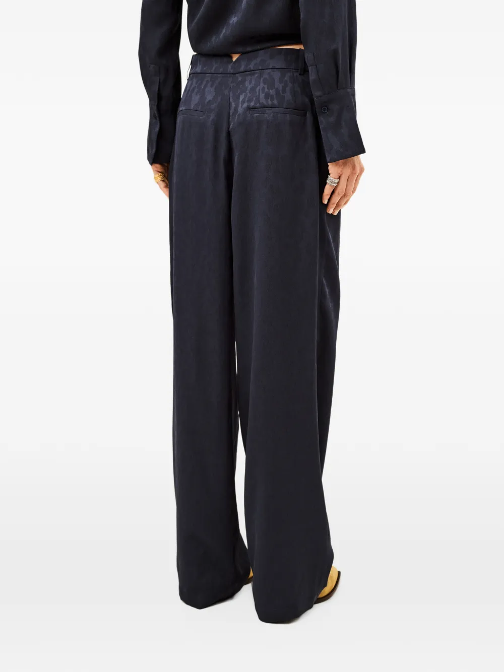 Ba&Sh Heloy straight broek met jacquard Blauw
