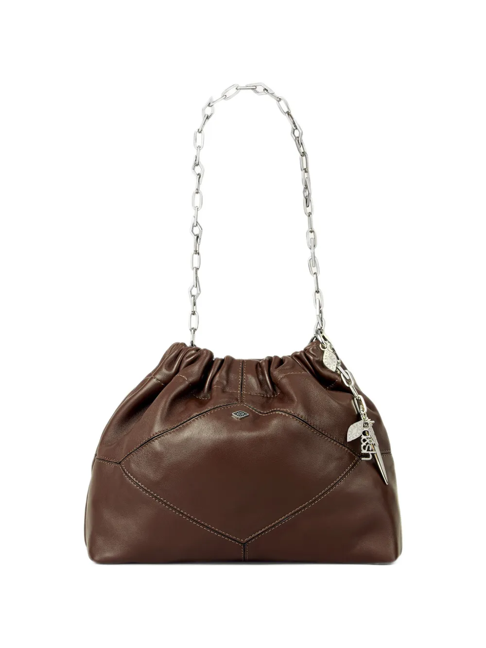 Ba&Sh June leather shoulder bag Bruin