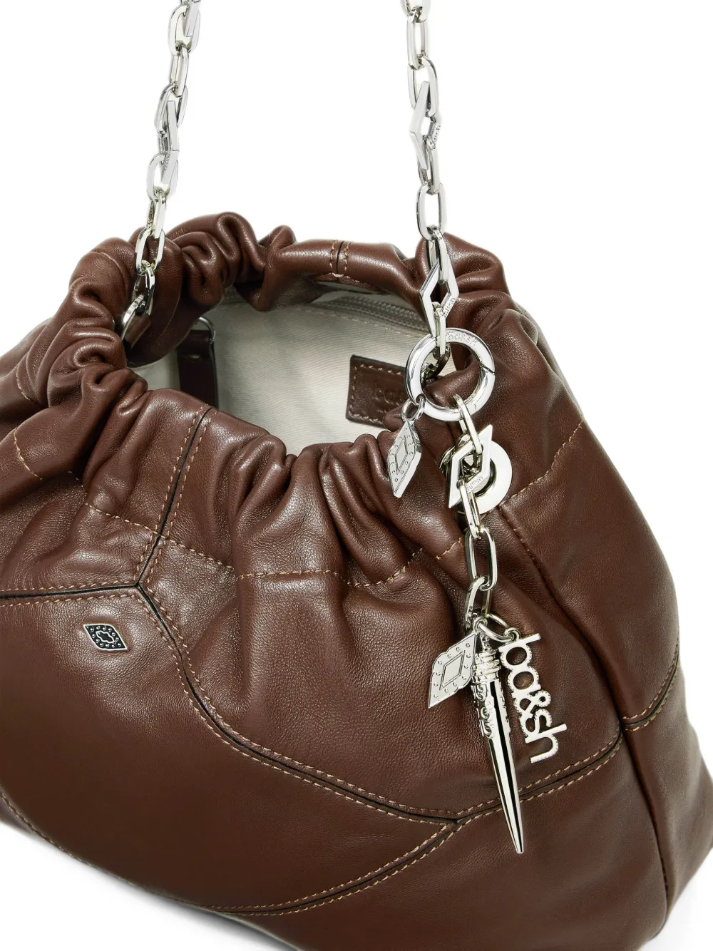 Ba&Sh June leather shoulder bag Bruin